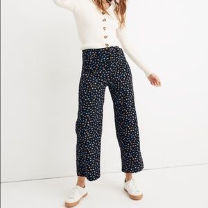 NWT Madewell Emmett Wide-Leg Crop Pants